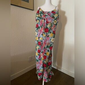 Floral Print jumpsuit with pockets